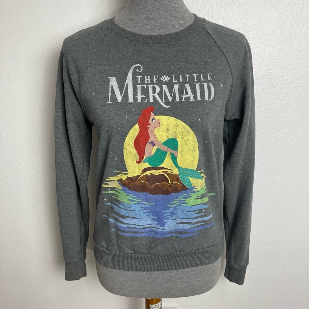 Disney The Little Mermaid Ariel Grey Sweater